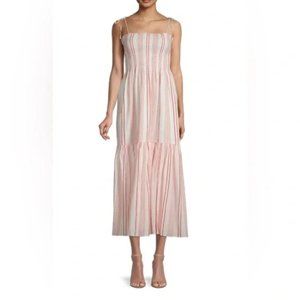 Joie Spaghetti Strap Jailene Striped Maxi Dress